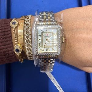 Michele deco diamond watch